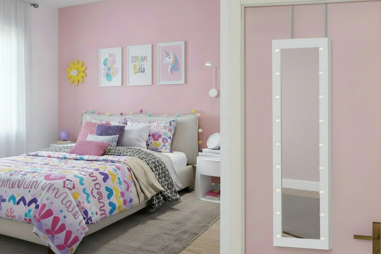 LED Jewelry Cabinet Mirror