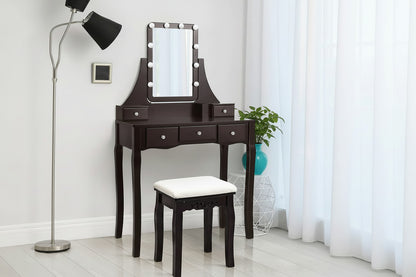 Brown Vanity Table Set