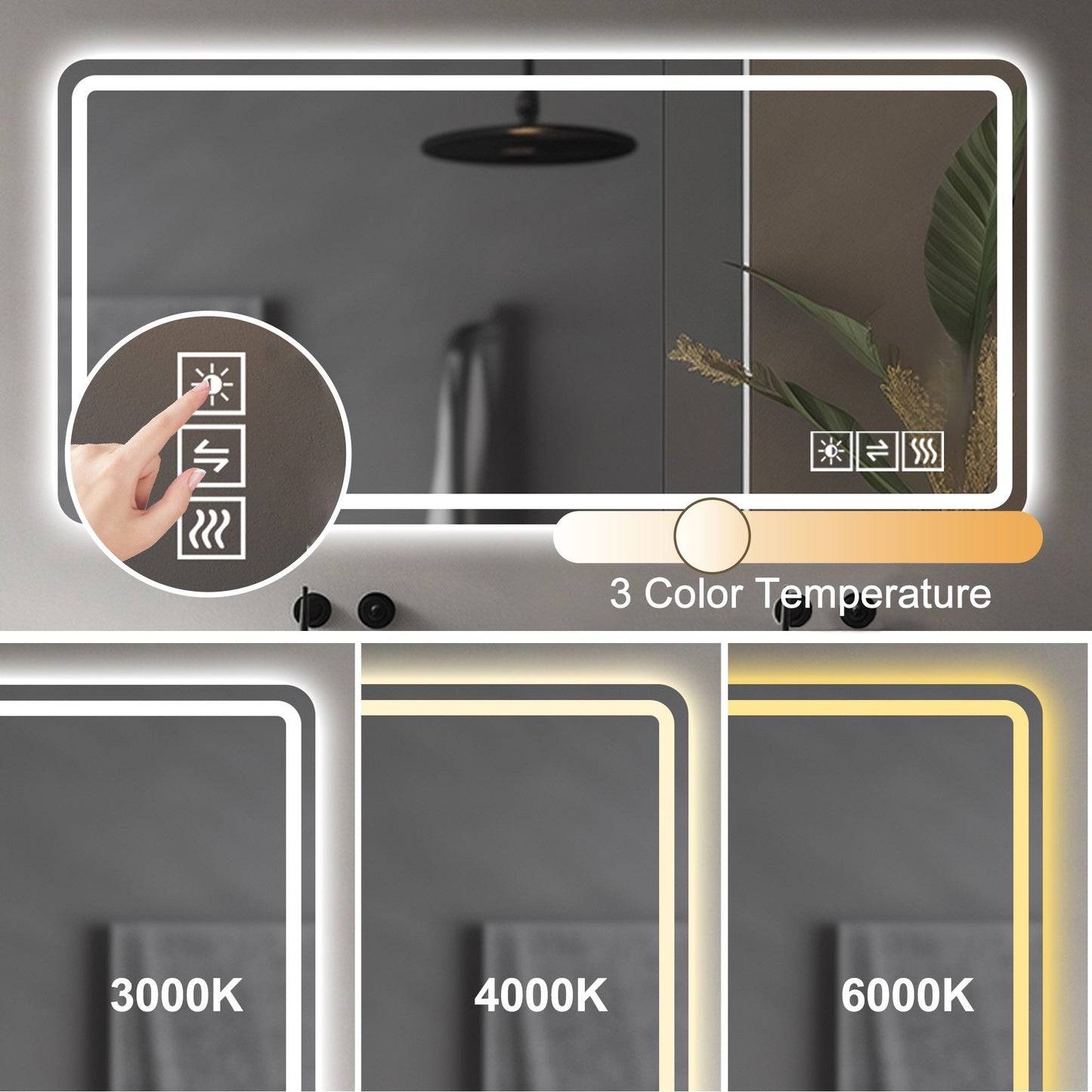 28x60 LED Vanity Mirror