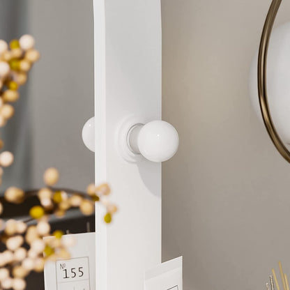 Beauitful White Vanity With Side Shelves