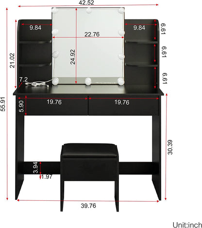 Black Beauty Vanity Set