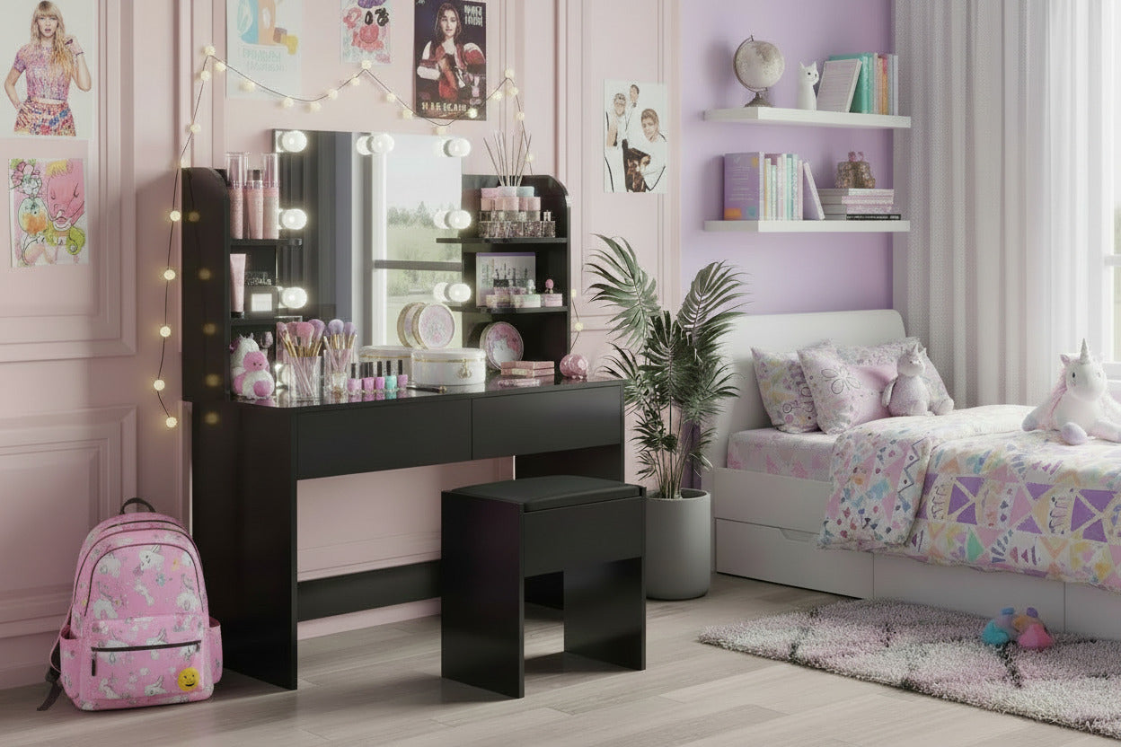 Black Beauty Vanity Set