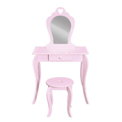 Children's Pink Heart Vanity Set