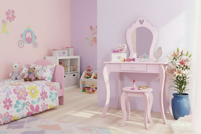 Children's Pink Heart Vanity Set