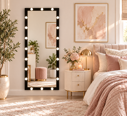 The Midnight Glam Hollywood Mirror