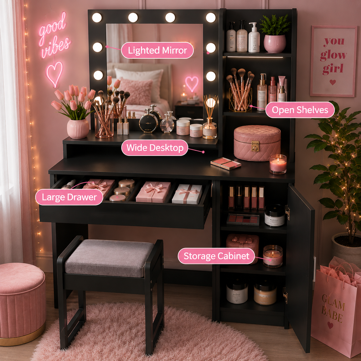 The Midnight Glam Vanity