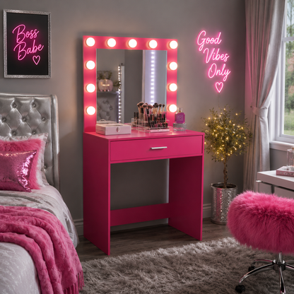 Pink after Dark Vanity