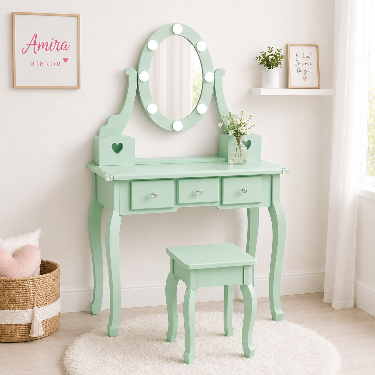 Macaroon Green Vanity