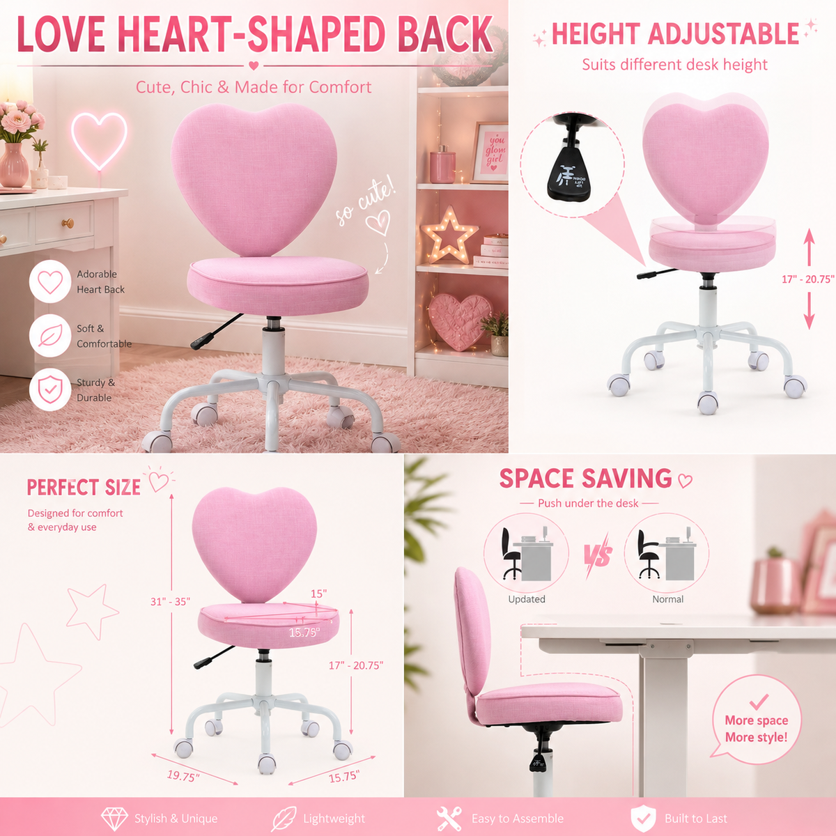 The Sweetheart Swivel Chair 💗