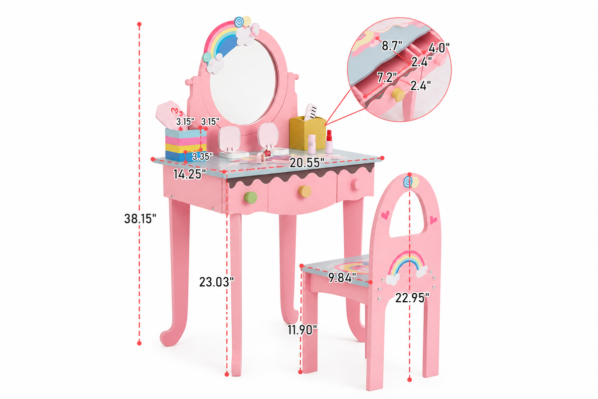 🌈 Amira's Dreamsicle Vanity