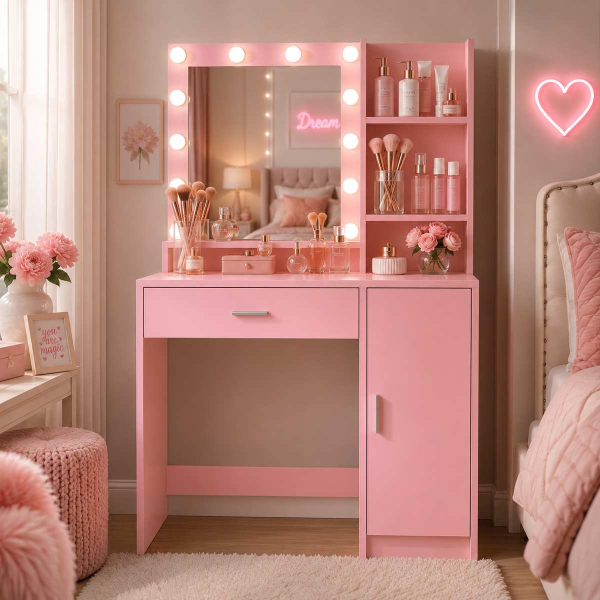 The Sugar Pink Vanity