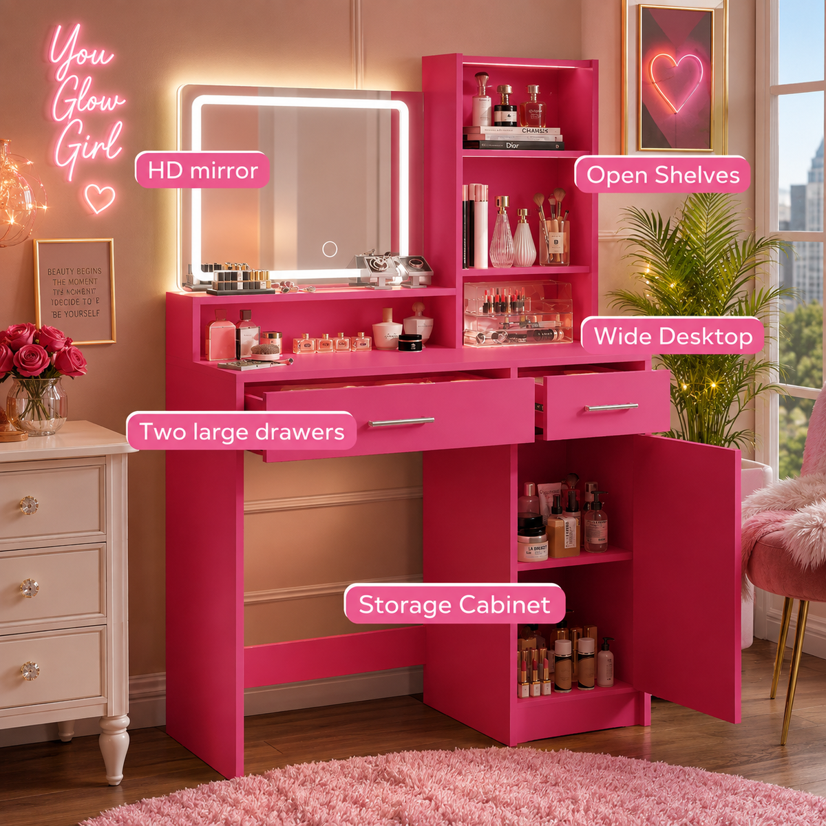 💕Pink Obsession Vanity