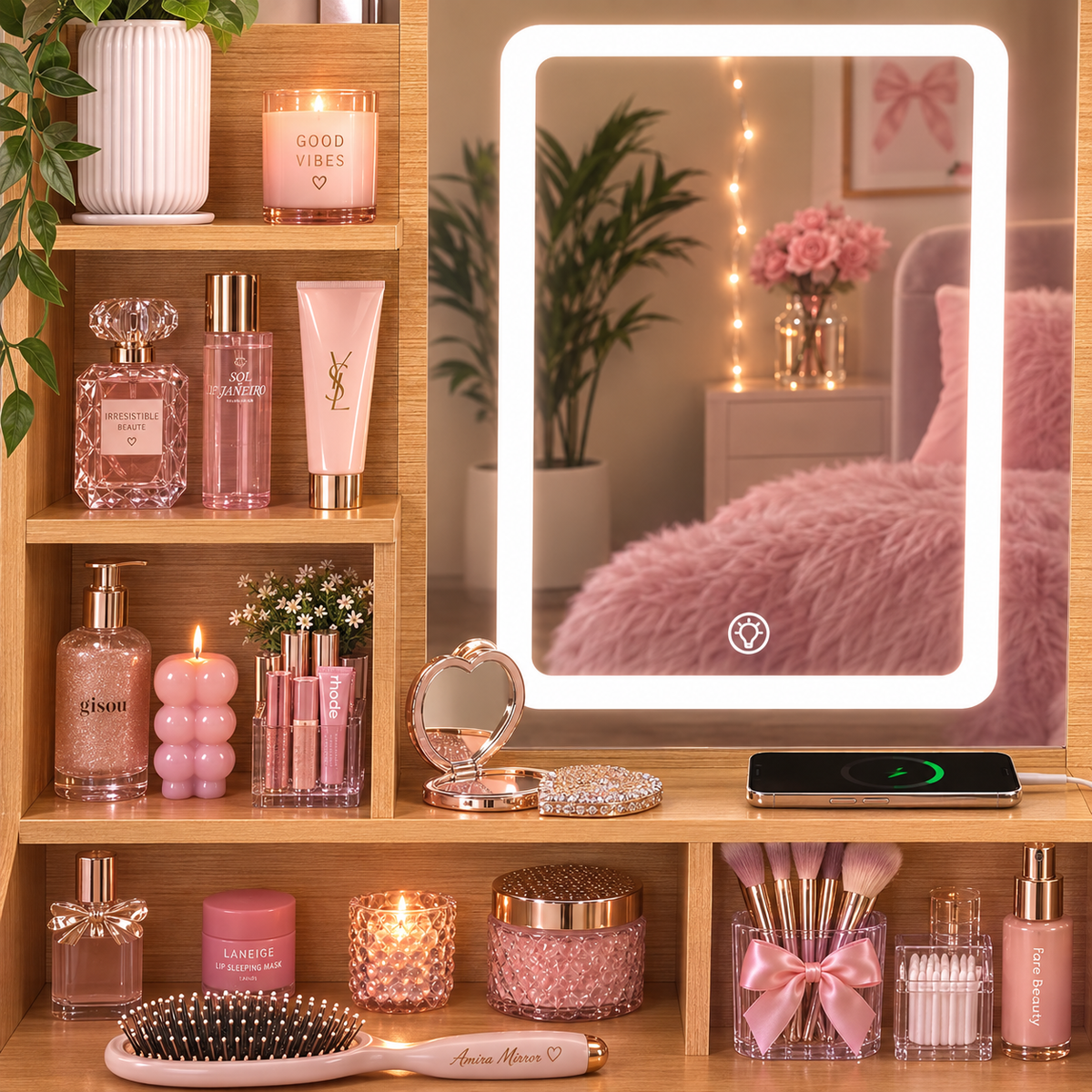 Honey Glow Vanity