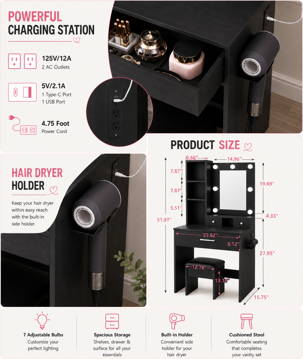 Black Beauty Vanity