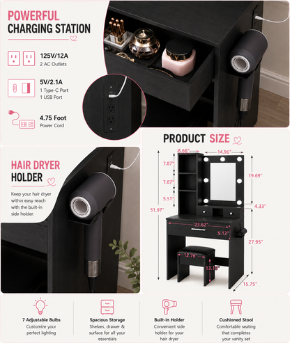Black Beauty Vanity