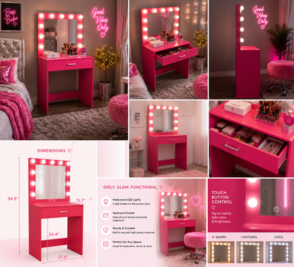 Pink after Dark Vanity