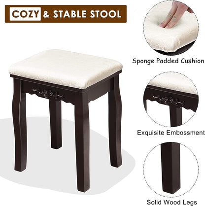 Brown Vanity Table Set