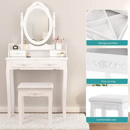 360 Rotating Mirror Vanity Set